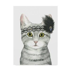 Trademark Fine Art Downton Cat III Canvas Art by Grace Popp